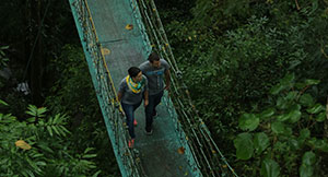 Hanging Bridge at vythiri Resort